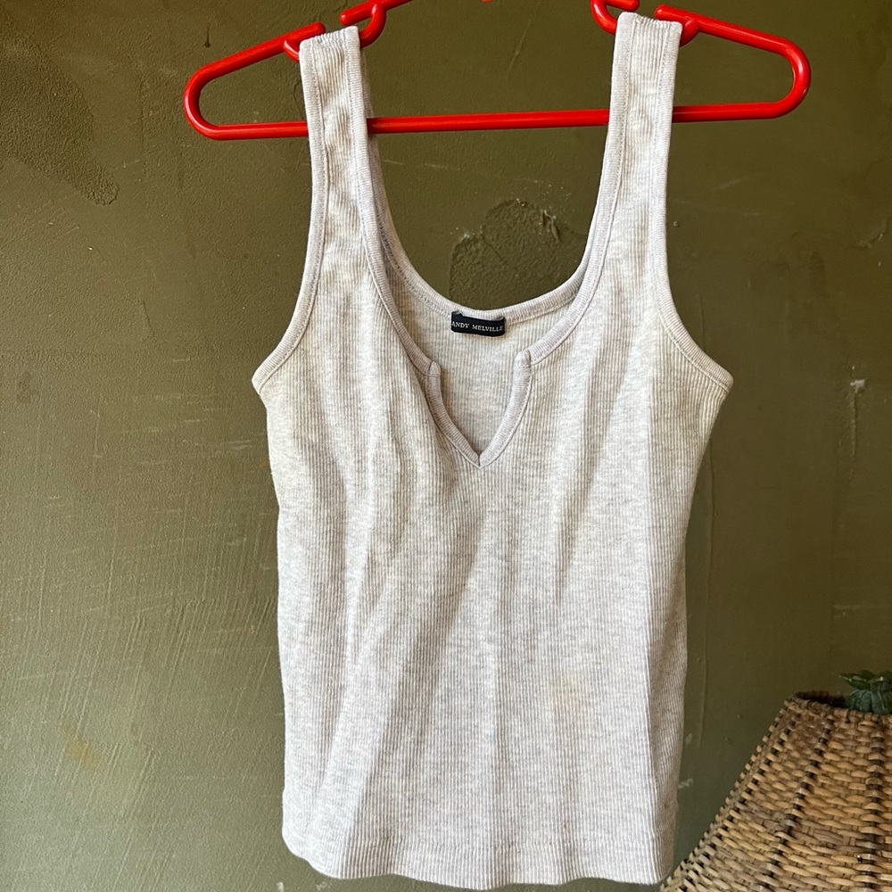 Brandy Melville Light Grey Tank Top